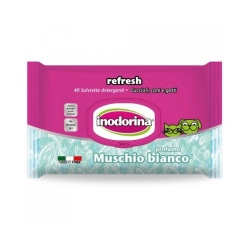 Refresh - Cleaning Wipes for Pets - white musk - 40 wipes