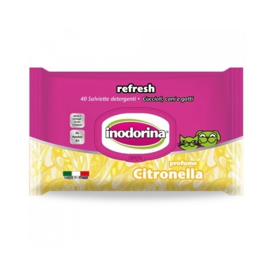 Refresh - Cleaning Wipes for Pets - citronella - 40 wipes