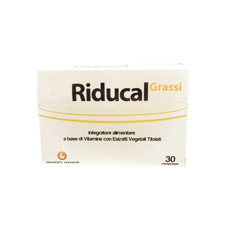 CHEMIST S RESEARCH - Supplement Riducal Grassi For Weight Control 30 Tablets