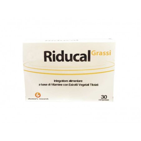 CHEMIST S RESEARCH - Supplement Riducal Grassi For Weight Control 30 Tablets