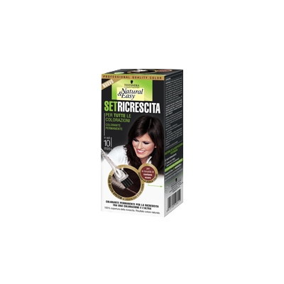 Permanent Hair Dye Natural & Easy Set Regrowth 04 Dark Brown