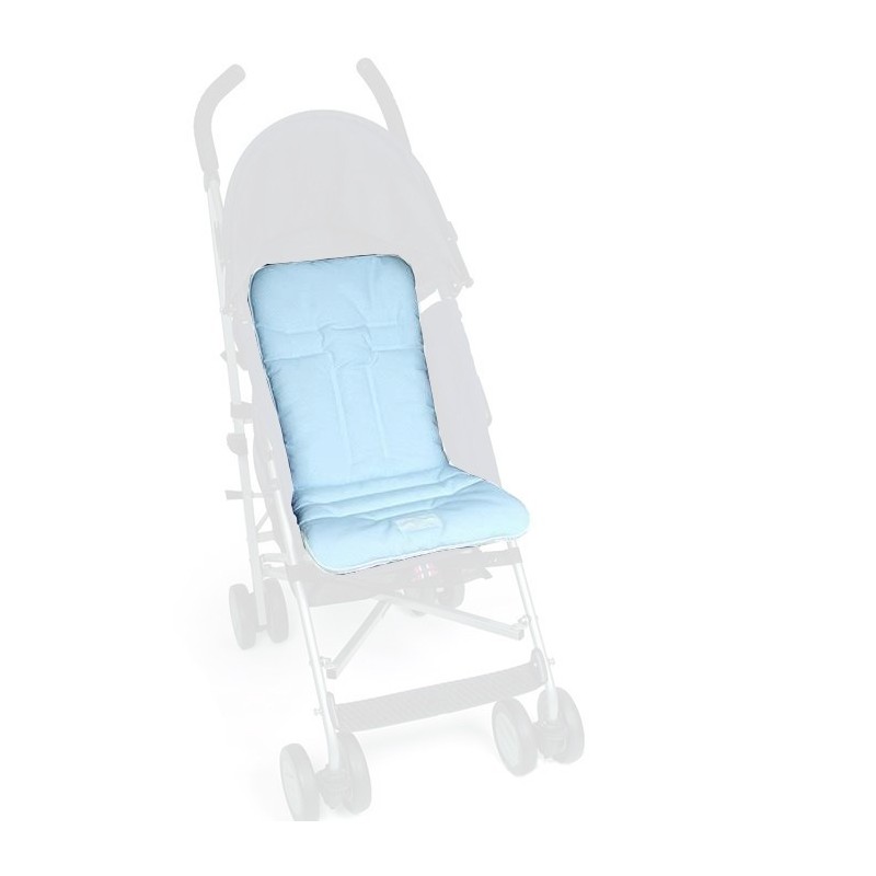 light blue stroller