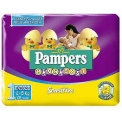Diapers Sensitive New Baby 2-5 Kg, 28 Pieces
