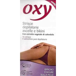 Depilatory Strips For Underarms And Bikini 16 Pcs+Wipes Post Depilatory