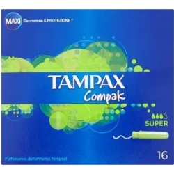 Tampons Compak Super Average Flows 16 Pads