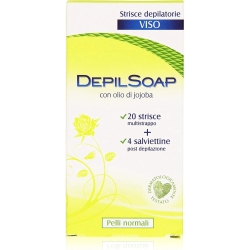 Depilatory Strips Face Skins Normal 20 Pieces + Fluid Restorative