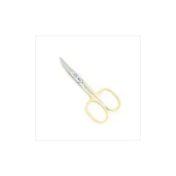 Professional Nail Scissors In Steel And Gold Rush Big Curve