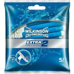 Twin Blades Shaving Razor For Normal Skin 5 Pieces Extra2 Precision