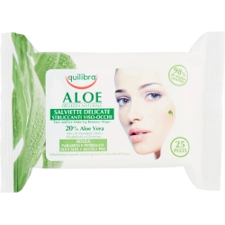 Delicate Cleansing Wipes For Face Pack Aloe 25 Pieces