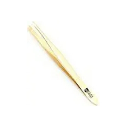 Pliers Professional Eyelash Golden 3 1/2 Inches Tip Fine Oblique