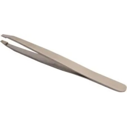 Tweezers Eyelash Blasted With Steel Toe Oblique aa0778