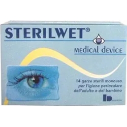 Sterile Gauzes Oftalmiche Sterilwet 14 Pieces