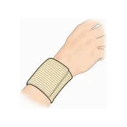 Wrist Support With Strpes Color Beige Size 6 Cm Size 0 15 To 19