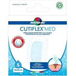 Cutiflex Med - 5 Transparent and Waterproof Dressings 10X6 Cm
