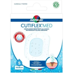 Cutiflex Med - 5 Transparent and Waterproof Dressings 10X8 Cm