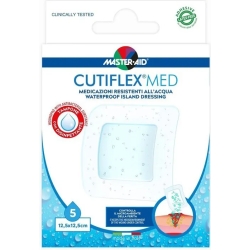 Cutiflex Med - 5 Transparent and Waterproof Dressings 12.5X12X5 Cm