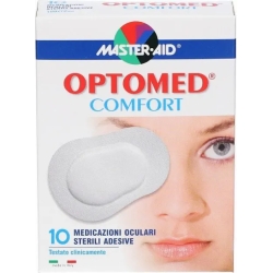 Optomed Comfort - 10 Sterile Adhesive Eye Dressings 100X72 Mm