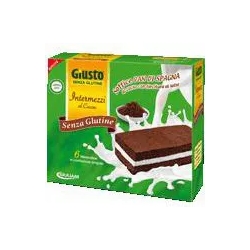 Sponge Cake With Chocolate Gluten-Free Interludes With Milk Cream 180Gr