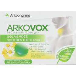 Tablets For The Throat,Afonia Arkovox Mint,Eucalyptus 24 Pads