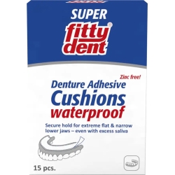 Cushions Denture Adhesive 1 Pack Of 15 Pieces