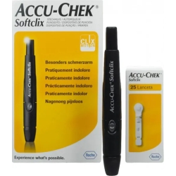 Diabetic Lancing Device + 25 Lancets Softclix
