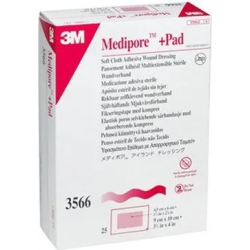 Medipore + Pad Sterile Dressing In Nonwoven Absorbent Pad 5x7,2 Cm 5Pcs