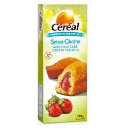 Mini Plumcake With Heart Strawberry Snakcs Gluten Free 210 Gr