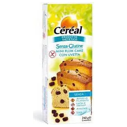 Mini Plumcake Snacks Gluten-Free With Raisins 240 gr