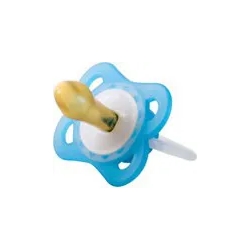 Lucciolo Blue Pacifier Teat Rubber Shape Slim 0M+ 1Piece