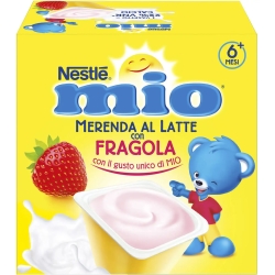 Mio - milk and strawberry snack - sixth month