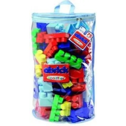 Ecoiffier Clear Plastic Bag With 75 Maxi Blocks Construction, Multicolored