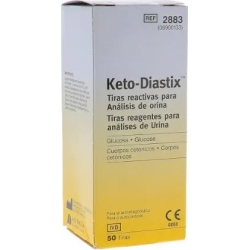 Keto-diastix - 50 Strips for measuring Glycosuria