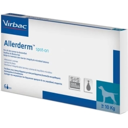 Allerderm Spot On - skin treatment for dogs 6x4 Ml vials