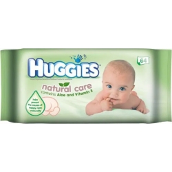 Wipes Natural Care 64 Pieces