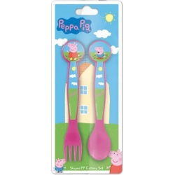 Shaped Cutlery Set Peppa Pig For Children