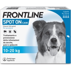 Spot On Dog Medium 10-20Kg 4 Pipette 10036