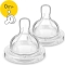 Airflex Silicone Teat 1 Hole 2 Pieces