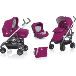 Trio Zippy System Pro Stroller Carrycot Car Seat Magenta Chassis Not Included
