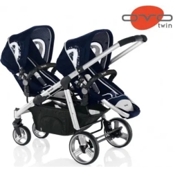 Twin Stroller Ovo Twin 051 Blue