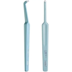 Compact Tuft - angled single toothbrush - assorted colours