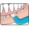 Compact Tuft - angled single toothbrush - assorted colours