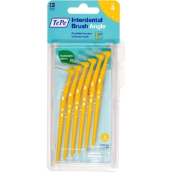 Interdental Brush Angle Yellow 0,7 1 pack 6 pcs