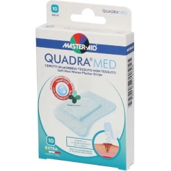 Quadra Med - 10 Soft Non-Woven Fabric Plasters - Extra 45 x 57 mm