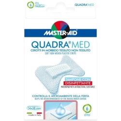 Quadra Med - 6 Soft Non-Woven Fabric Plasters For Fingers 56 x 38 mm