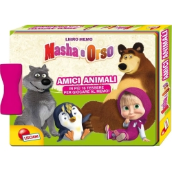 memo book masha and the bear animal friends 16 cards