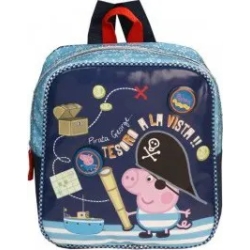 kids backpack with george pig pirate character
