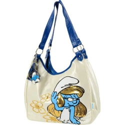 girls fashion bag with smurf character