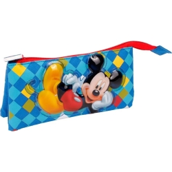 Boys Pencil Case Bag 2 zip 3 compartments Mickey Mouse