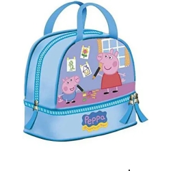 Kids Lunch Bag Handbag Peppa Pig Blue 21 cm