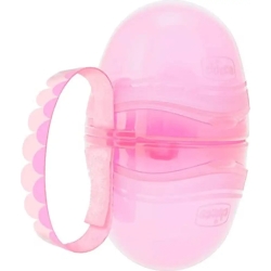 double soother holder pink